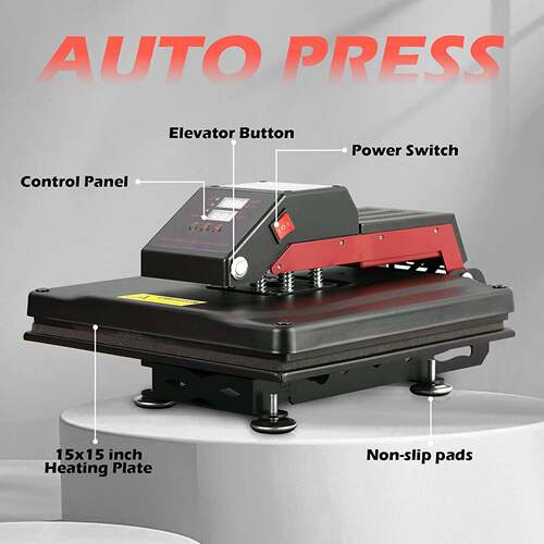 YF65A15自动烫画机Auto heat press machine自动热转印机全自动