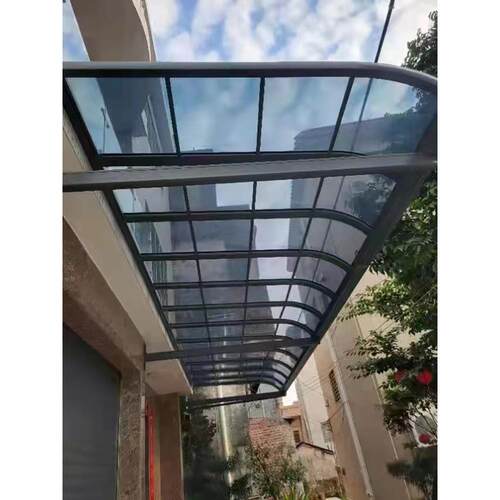 阳光板透明雨棚车库室外保温照明中空Centercarbonate遮阳婚礼Pc