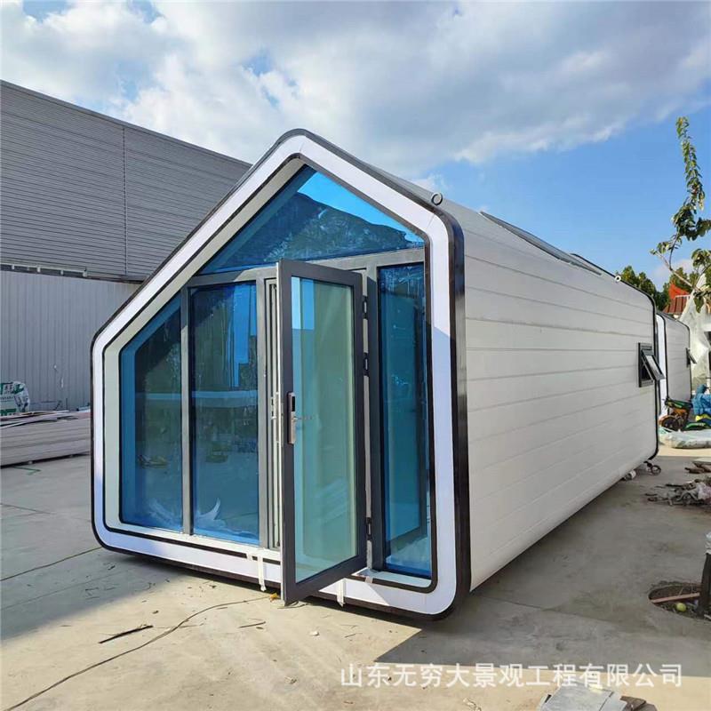 创意钢结构阳光房流浪仓设计制作按需制作钢结构太空舱民宿酒店