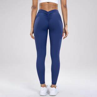 No awkward lines, buttocks, fitness yoga pants, waist and