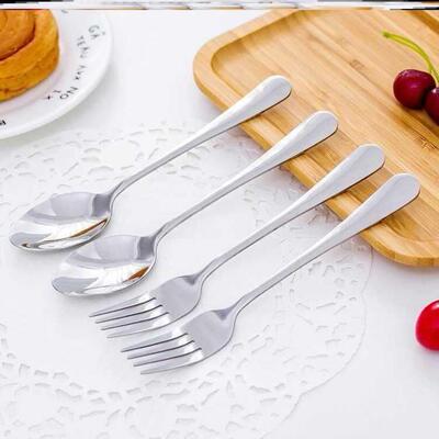 StainlessSteel Knife and Fork Set Small Spoon可携式刀叉套组