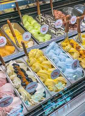 冰淇淋球口味插牌定制水果饮品厚切炒酸奶名称可擦写亚克力标牌子