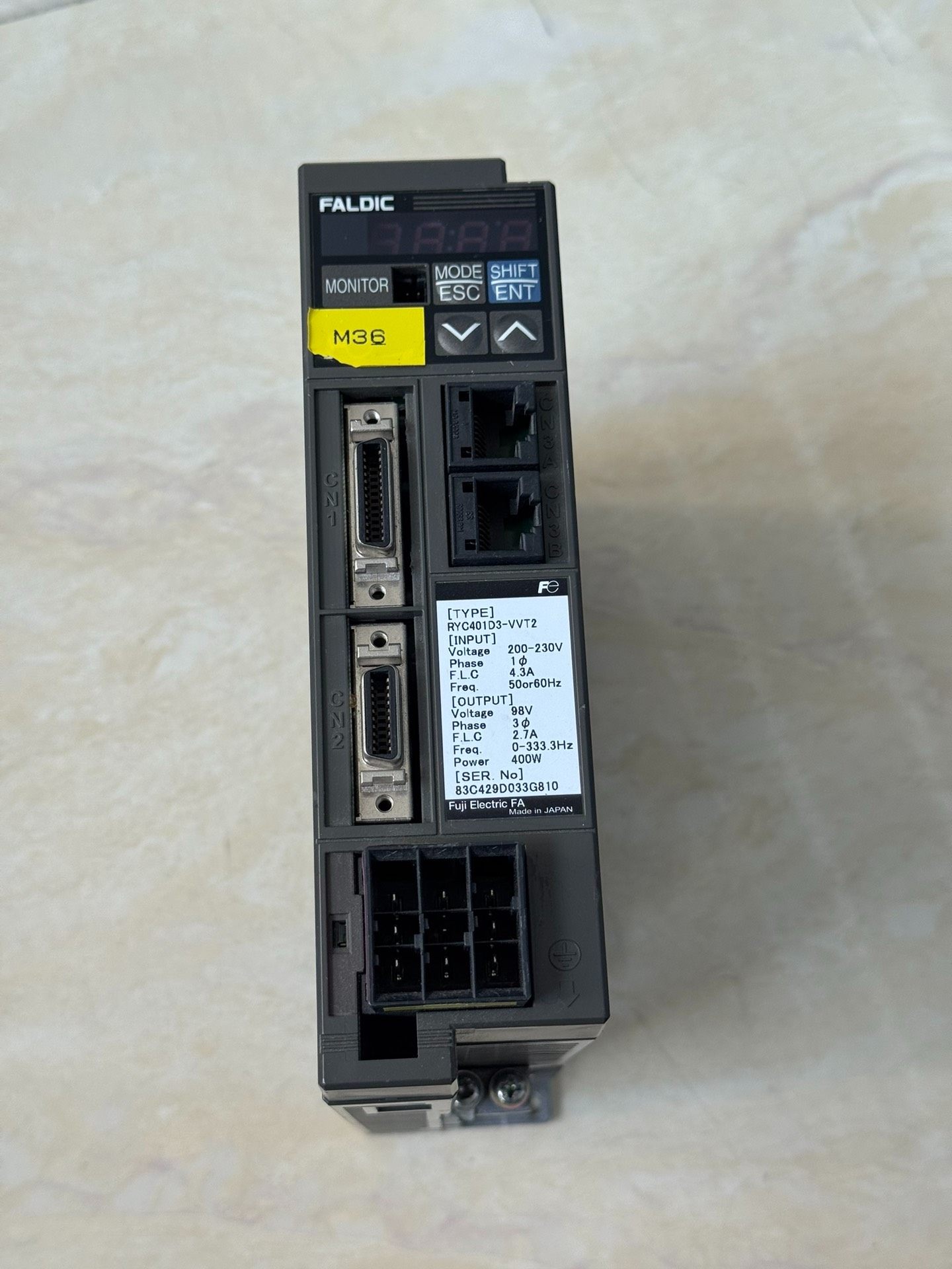 富士伺服驱动器 RYC401D3-VVT2  拆机件功能包好