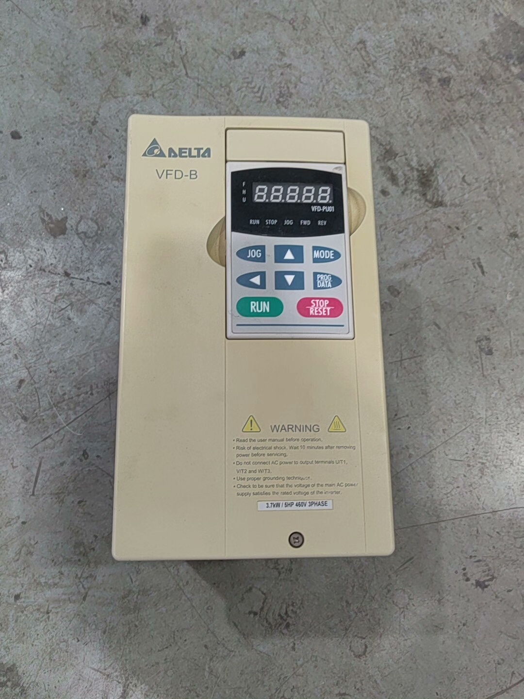 台达变频器VFD037B43A，3.7KW，实物拍摄，功能完