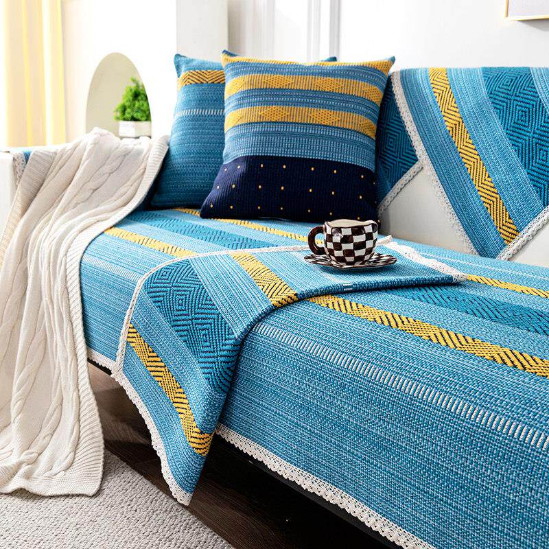 棉麻沙发垫四季通用防滑坐垫子2025新款冬季冬天款套罩靠背巾盖布