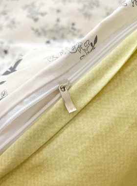 季四件全AL101120棉纯棉四100加套套厚被套床单学生宿舍三件简约