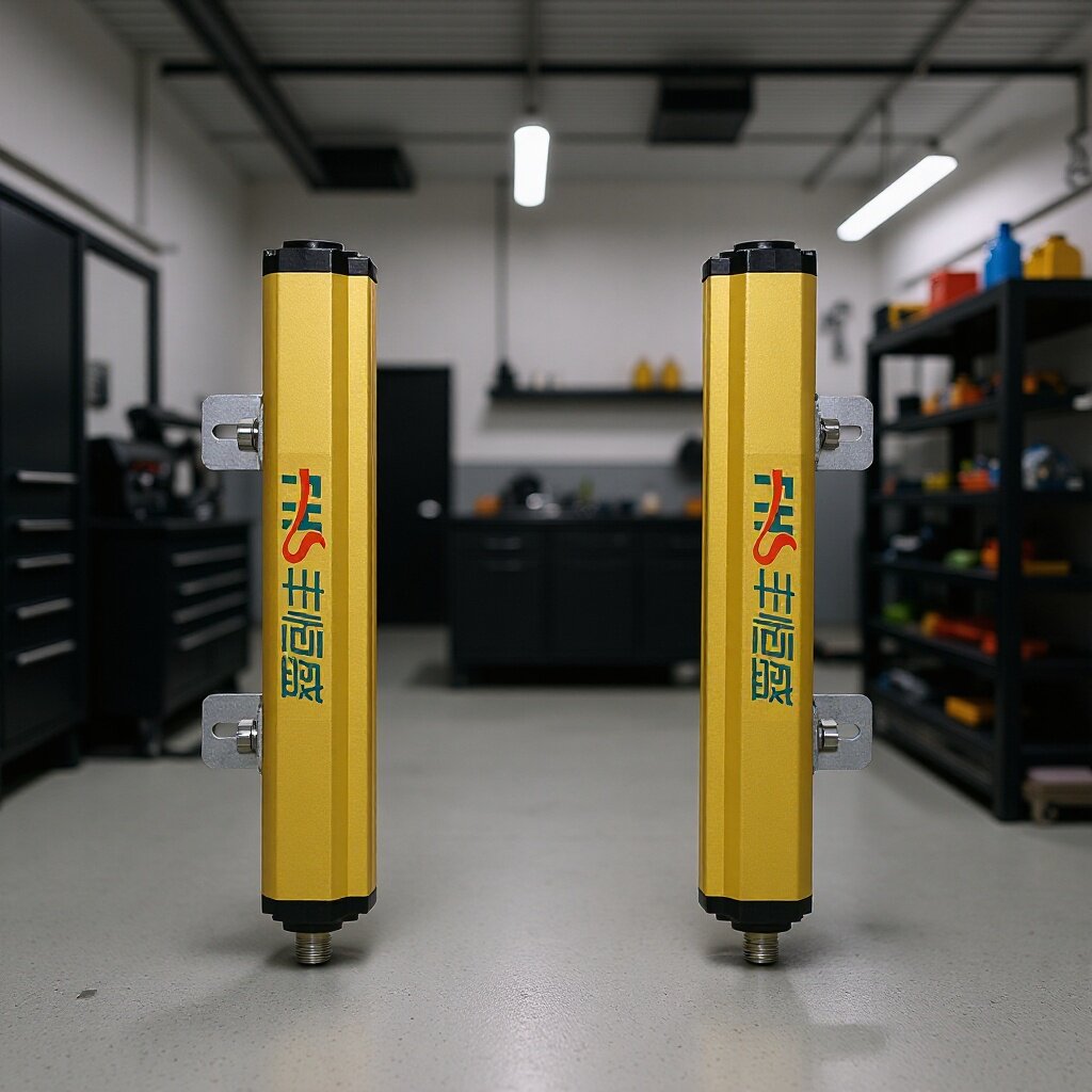 丰恒盛安全光栅保护器NPN输出24V冲床光电保护装置