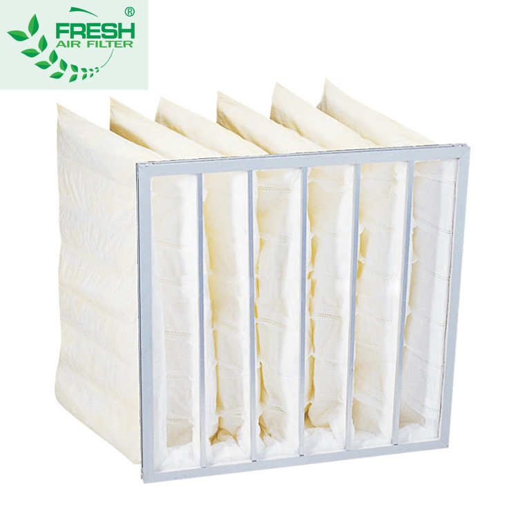 定制无纺布中效袋式空气过滤器中效F5/F6/F7/F8/F9空调袋式过滤器