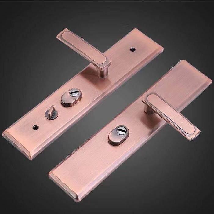 直销新款步阳王力通用型防盗门把手面板304进户大门锁拉手配件入