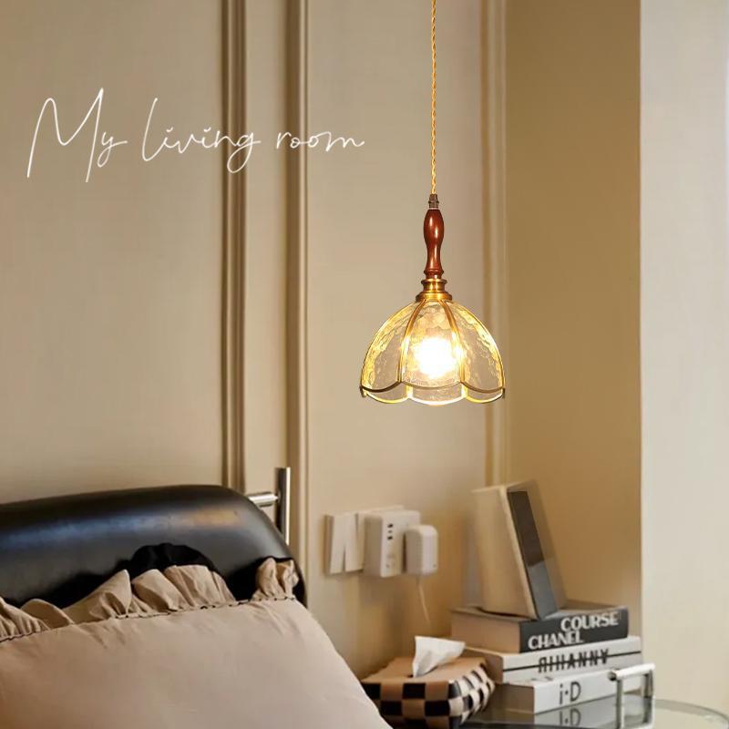 法式复古玻璃吊灯餐厅三头简约焊锡灯创意吧台个性床头小吊灯casa