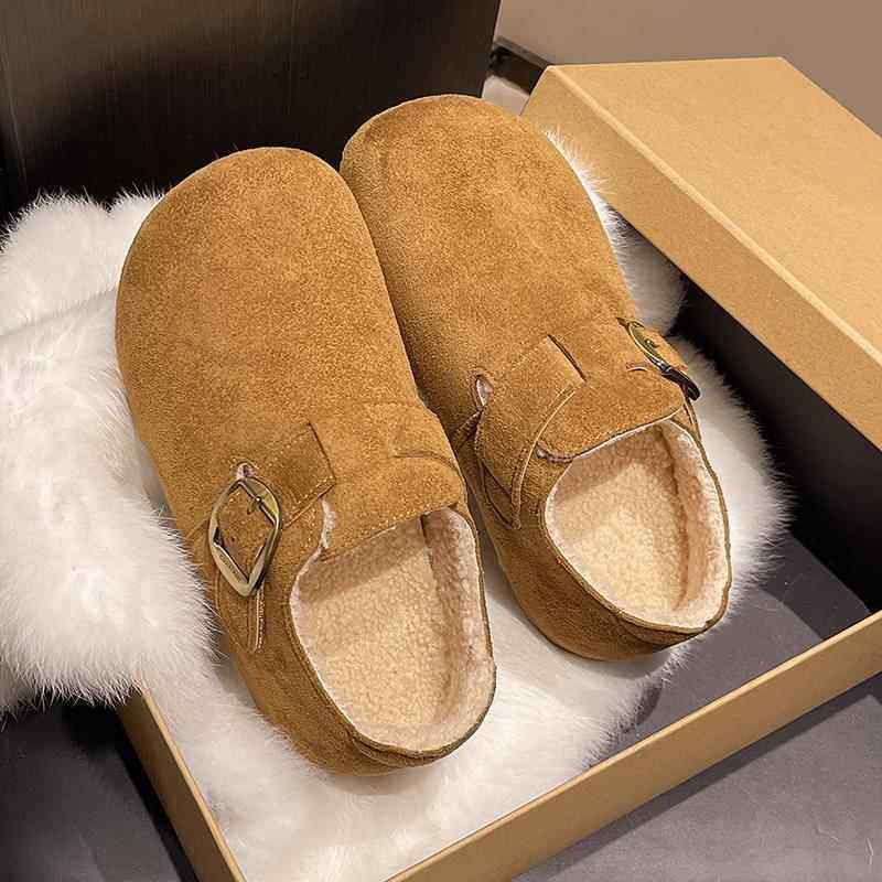 春秋厚底内增高加绒勃肯鞋女2026新款一脚蹬丑萌大头全包博0113z,女鞋,勃肯鞋/软木鞋,淘宝优惠券,粉丝福利购,淘宝优惠卷