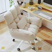 电脑椅舒适久坐宿舍大学生学习座椅简约化妆书桌转椅子家用靠背椅