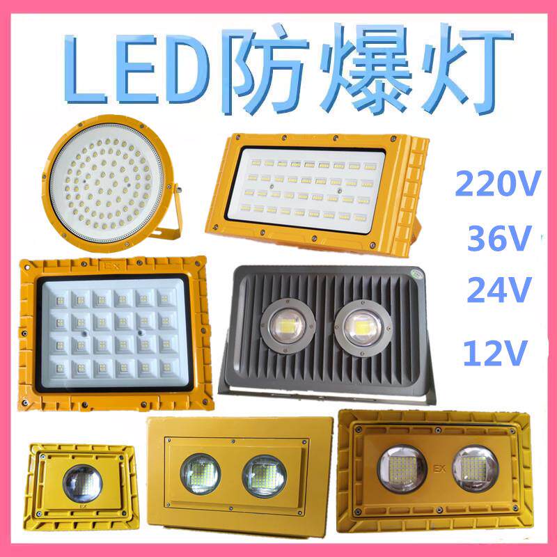 LED防爆隧道灯仓库厂房灯100W加油站船用220V36V24V低压台车灯