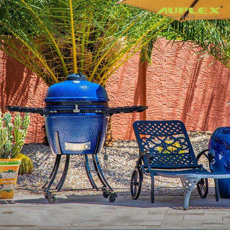 AUPLEX24英寸陶瓷烧烤炉ceramicgrill户外烟熏炉kamadoBBQ