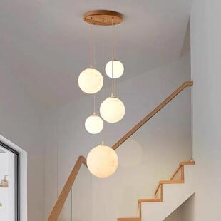 爆款 吊灯 月球楼楼梯灯别吊OGT顶客厅楼墅梯间梯吊长灯loft复式