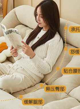 【UXV1沙940人收藏】人类狗窝懒人发躺可折叠卧可室沙发床两用双b