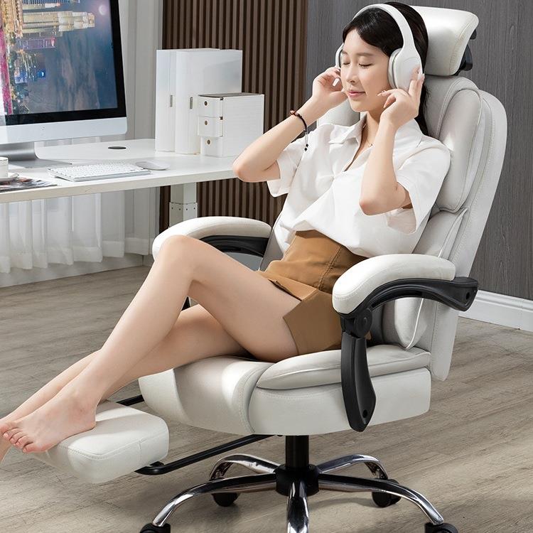 电脑椅舒适久坐家用办公椅主电播可可降椅985人体躺工学椅休升闲
