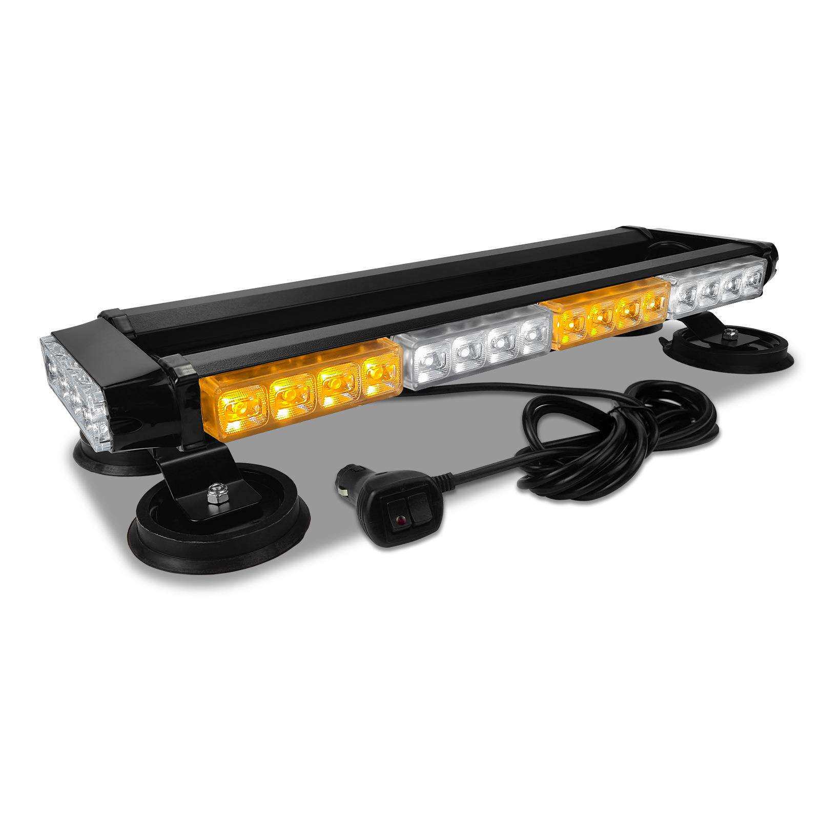 汽车40ed车顶灯双排爆闪灯应急吸顶警示灯12V-24V磁吸警告灯