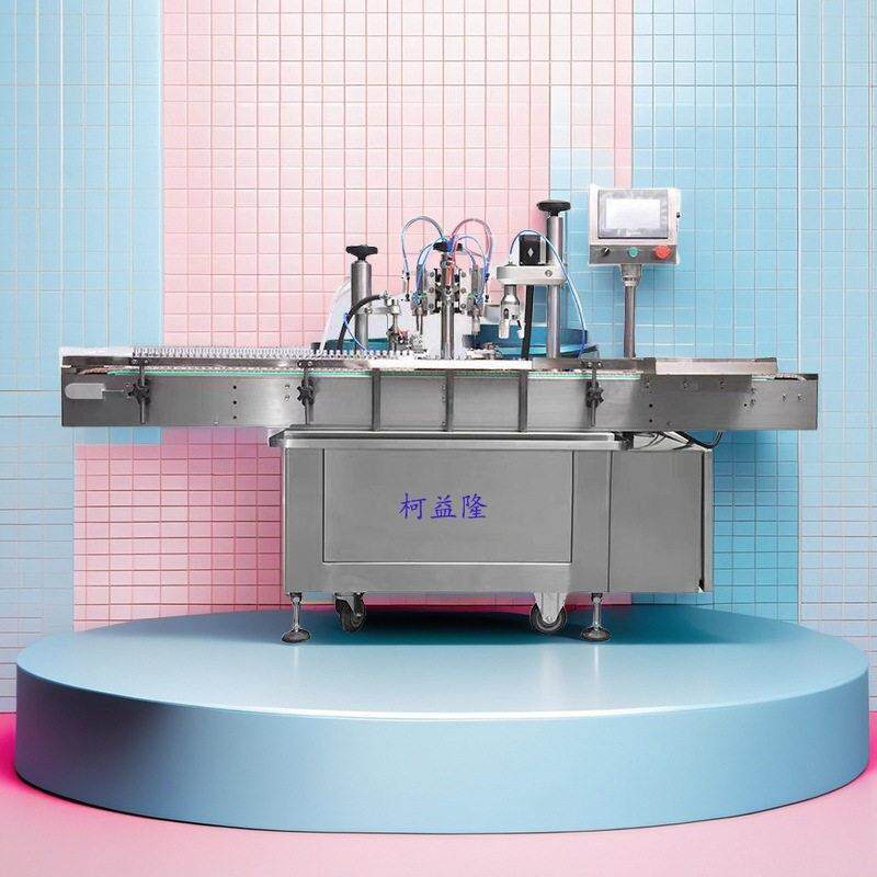 多规格型快速切换柔性生产日化化妆品智能灌装机旋盖贴标一体机