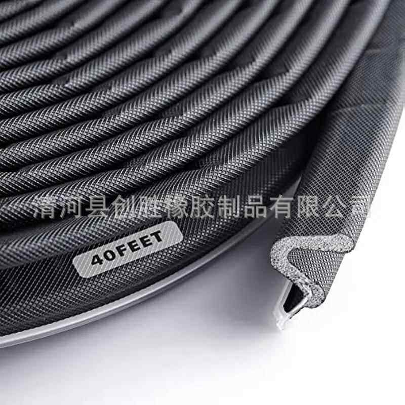 2024出口木门密封条包覆式卡槽门窗条铝包生态门胶条厂家入户门