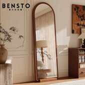 落地全身镜家用女生卧室穿衣镜高级感网红拱形试衣镜挂墙大镜子