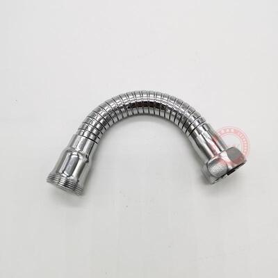 直销新款水龙头起泡器防溅头配套不锈钢电镀拉丝可定型延长管软管