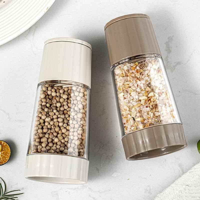 黑手动胡椒研器盐家用S8251现磨海花椒调料瓶罐磨西餐牛排胡椒粒