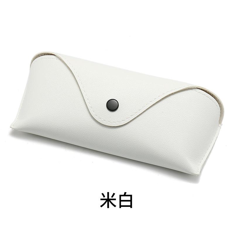 logo眼镜盒批发荔枝按扣眼镜袋