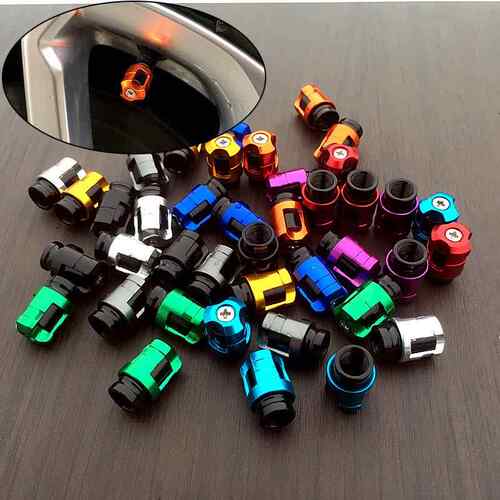 适用汽车轮胎气门嘴帽 铝合金气门芯盖胎 电动车机车自行车气门嘴