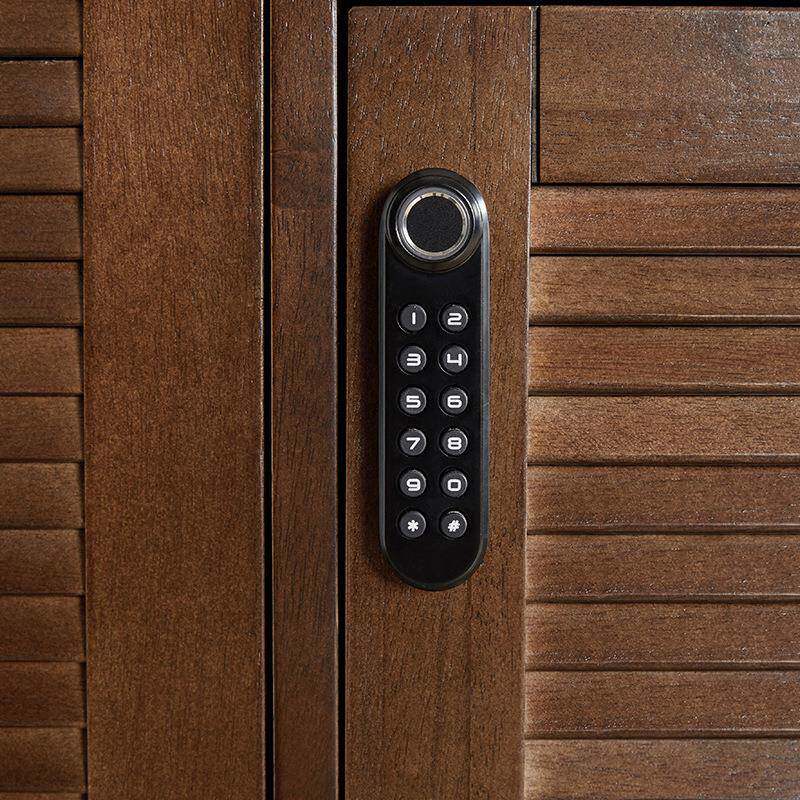 家RF-TS145带轮逸带锁鞋柜实木可移动柜多层柜家用玄关门口透气楼