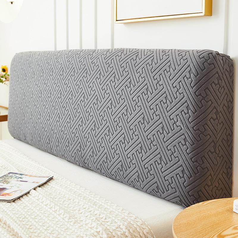 绒床头套罩2024新款简约现代全包防尘床头遮丑神器床靠背罩套