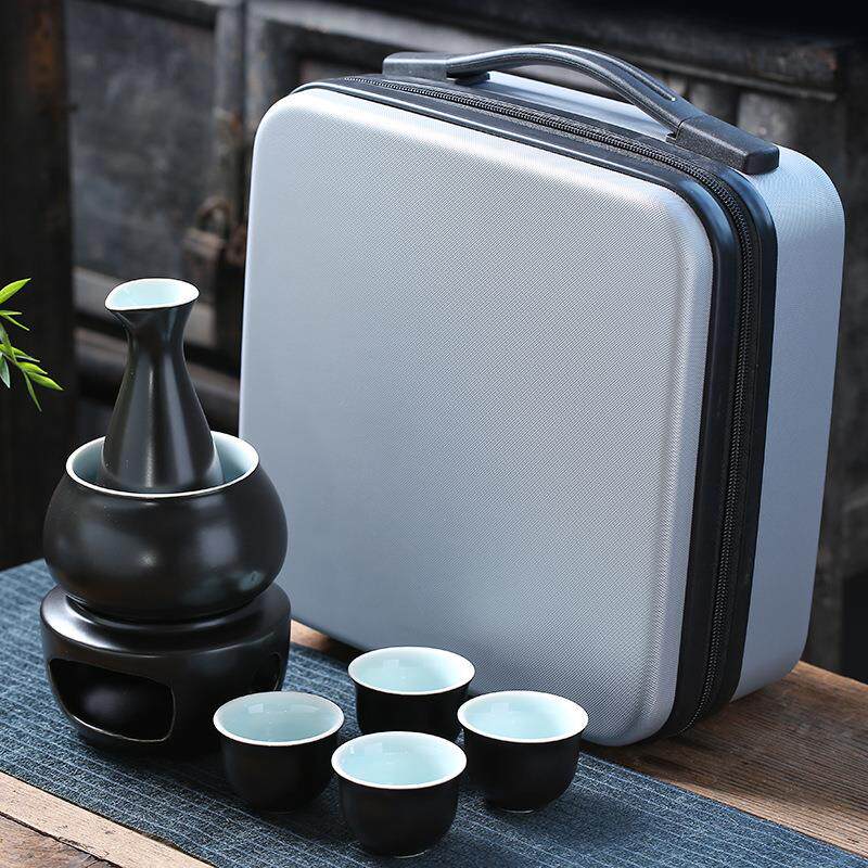 陶瓷温酒壶 温酒器 黄酒温酒具暖酒器热烫酒壶套装