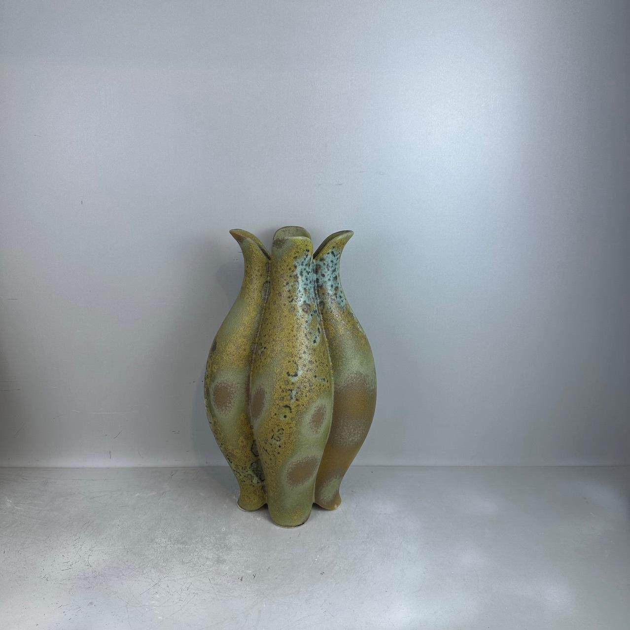 北欧新中式创意陶瓷花瓶花罐磨砂简约客厅玄关电视柜茶几装饰摆件