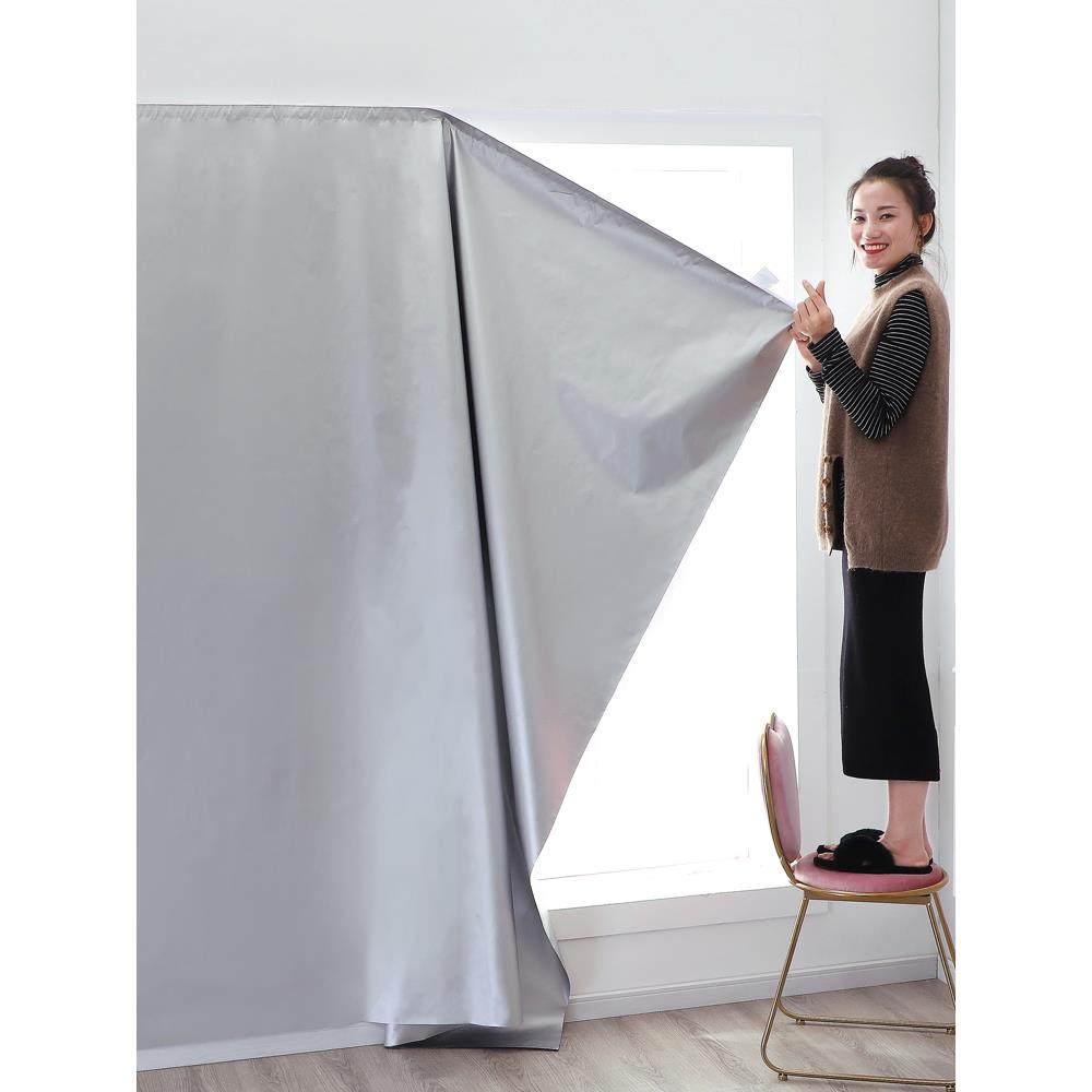 免打孔安装魔术贴窗帘2024新款全遮光布卧室遮阳飘窗防晒隔热挡光,居家布艺,定制窗帘,淘宝优惠券,粉丝福利购,淘宝优惠卷