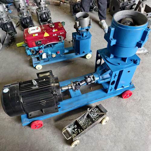 养殖用饲料机150型210型平模机柴油机款造粒机鸡鸭鹅