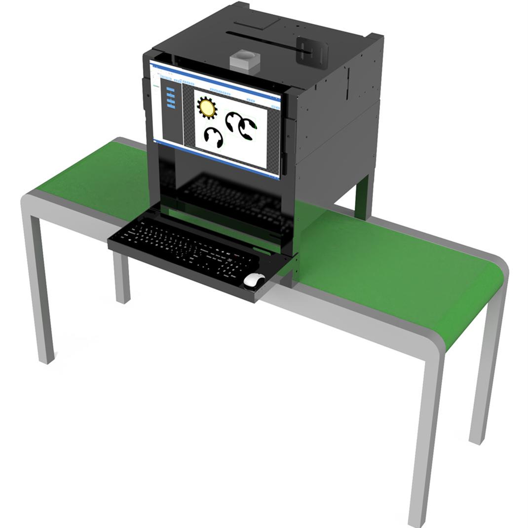 颜色字符标签二维码识别定位检测设备塑料金属AOI视觉分选筛选机
