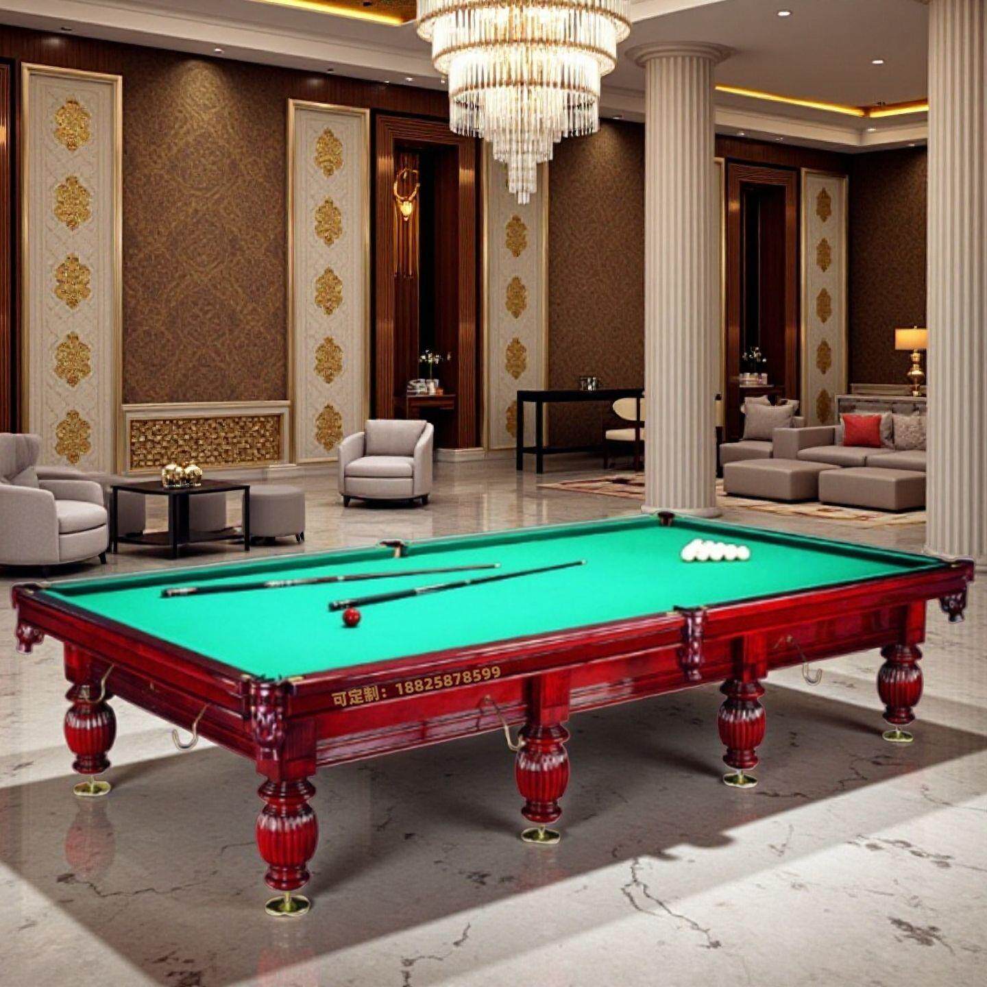俄式台球桌标准成人俄式桌球台家用斯诺克台球美式台球桌桌球台厂