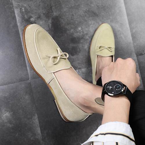 Men Summer Party Shoes Non-slip Loafers Moccasins 磨砂男皮鞋