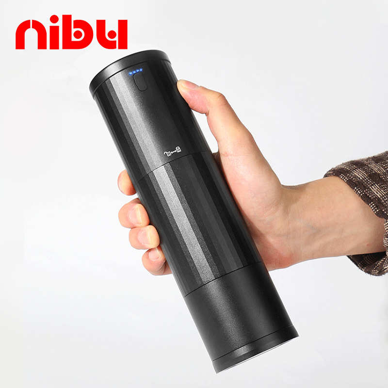 尼布新款便携电动咖啡磨豆机充电式手冲意式两用研磨机小型磨粉机