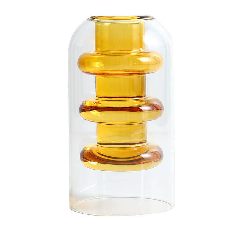 北欧创意创意水培透明干花器彩色玻璃小花瓶摆件家居客厅装饰摆设,家居饰品,花瓶,淘宝优惠券,粉丝福利购,淘宝优惠卷