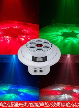 六蜂眼魔幻光束水纹灯七彩灯ktv舞台灯氛围灯迪斯科灯dmx舞台灯光