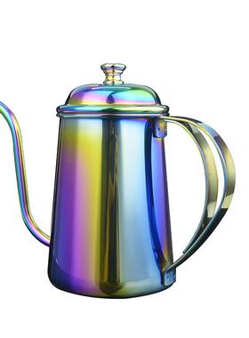 650ml长嘴手冲壶细口壶加厚304不锈钢滴漏咖啡壶滤冲泡茶壶水壶