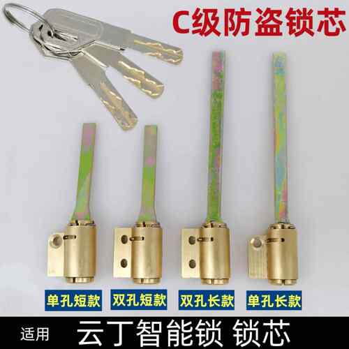适用云丁下插芯C级智能锁蛋壳公寓大门密码锁指纹锁专用锁芯