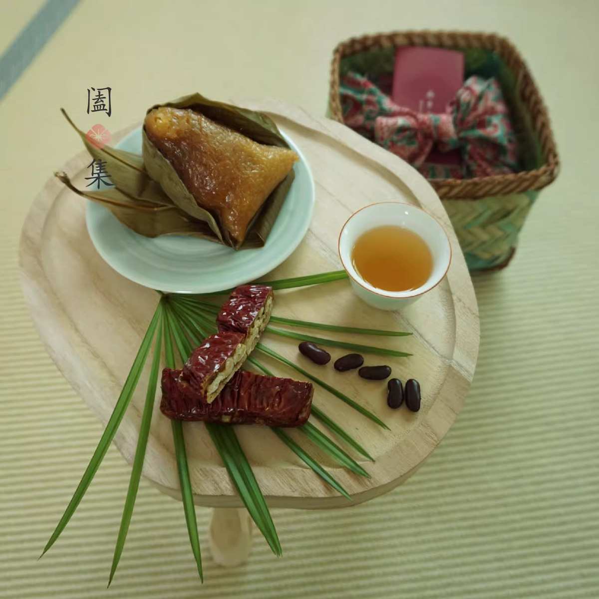 中式新年年货包装盒手工竹编篮子伴手礼国潮设计茶叶点心生日礼盒