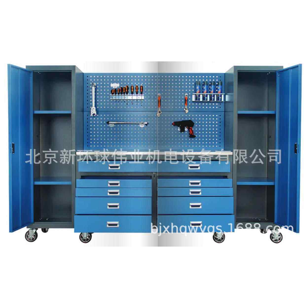 专业组合工作站大型作业空间工具储存好帮手移动维修台JS-6209
