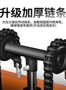 劲友叉车动电叉动堆高1吨2吨手地GUZ牛液压升降货升高车装卸搬车