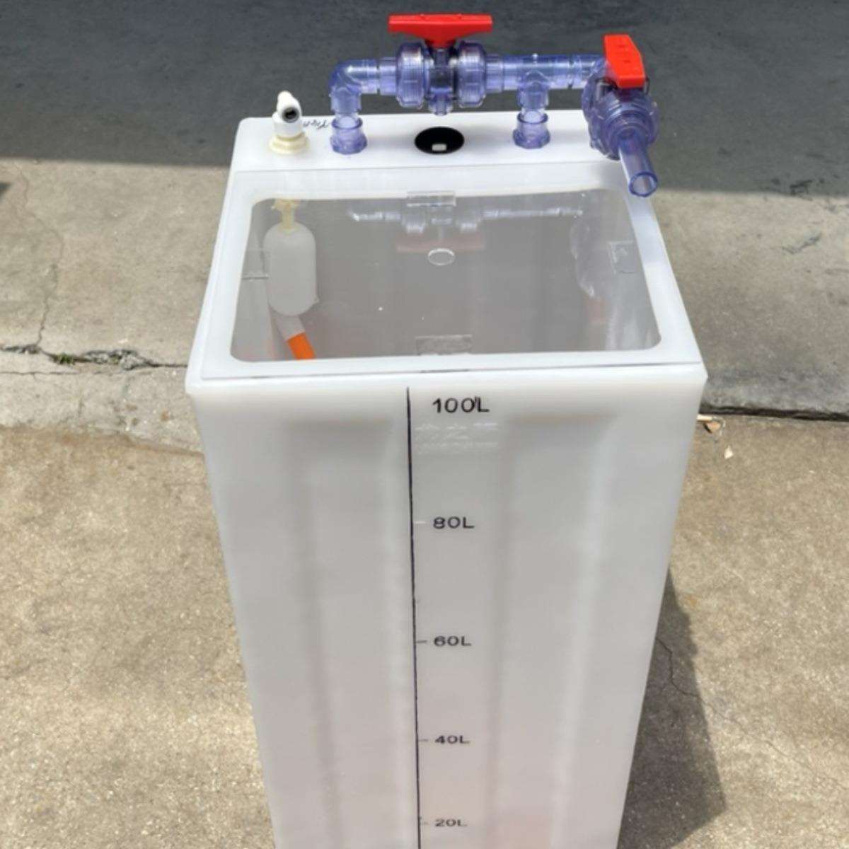 活动盖化盐桶海缸方形循环水箱补水桶困水箱干湿分离鱼缸海水缸