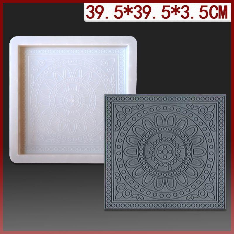 踏步水泥铺路仿古地砖中式四合院古建筑庭院草坪模具脚踏青砖模型