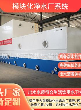 乡镇农村饮用水净化设备模块化v型滤池全自动一体化净水器价格
