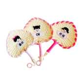 新款 驱蚊芭蕉扇随身宝宝蒲扇 创意手工编织刺绣名字可爱扇子夏季